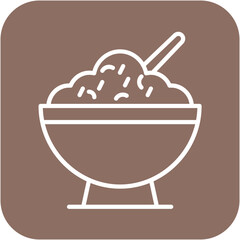 Porridge vector icon. Can be used for Nutrition iconset.
