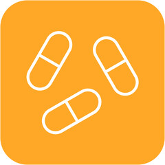 Pills vector icon. Can be used for Nutrition iconset.