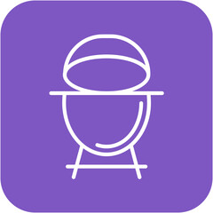 Big Green egg vector icon. Can be used for Trekking iconset.