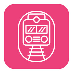 Metro vector icon. Can be used for Railway iconset.