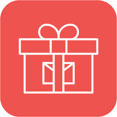 Wrapped Gift vector icon. Can be used for Carnival iconset.