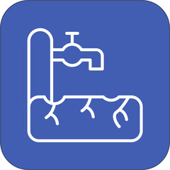Drought vector icon. Can be used for Homeless iconset.