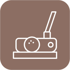 Putter vector icon. Can be used for Golf iconset.