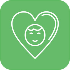 Love vector icon. Can be used for Child Adoption iconset.