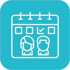 Play Date vector icon. Can be used for Child Adoption iconset.