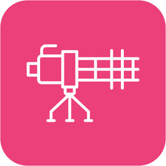 Machine Gun vector icon. Can be used for Shooting iconset.