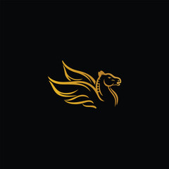 flying horse logo and brand identity