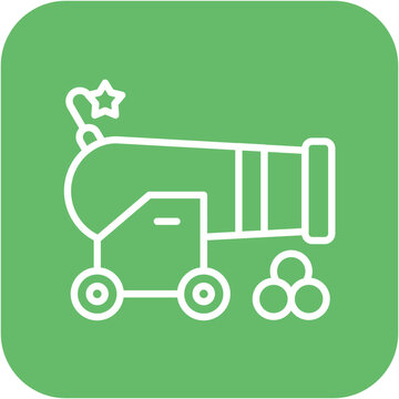 recommend clip art: Cannon vector icon. Can be used for Shooting iconset.