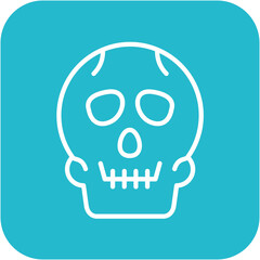 Skull vector icon. Can be used for Fairytale iconset.