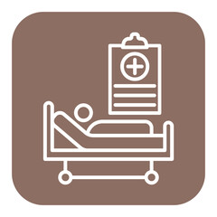 Obraz premium Medical History vector icon. Can be used for Nursing iconset.