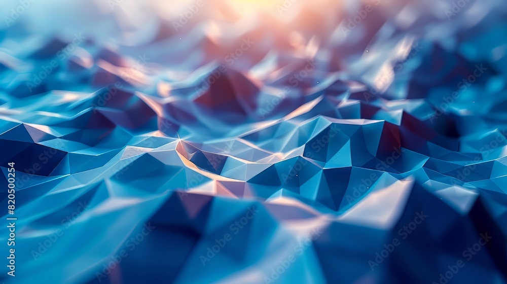 Poster abstract geometric asymmetrical 3d rendering background generative ai