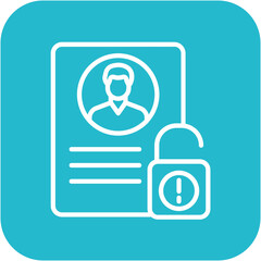 Personal Data Breach vector icon. Can be used for Compliance And Regulation iconset.