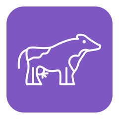 Cow vector icon. Can be used for Agriculture iconset.