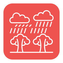 Raining vector icon. Can be used for Agriculture iconset.