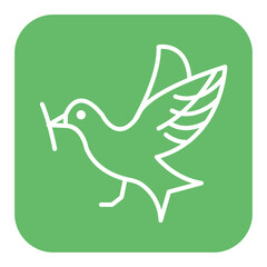 Bird vector icon. Can be used for Agriculture iconset.