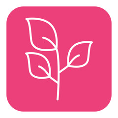 Leaf vector icon. Can be used for Agriculture iconset.