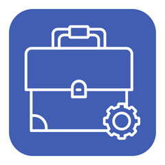 Briefcase Settings vector icon. Can be used for Documents And Files iconset.