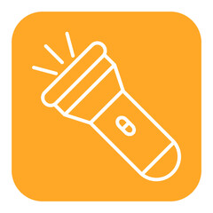 Flash Light vector icon. Can be used for Crime Investigation iconset.