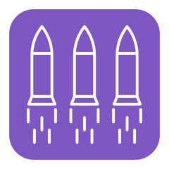 Bullet vector icon. Can be used for Crime Investigation iconset.