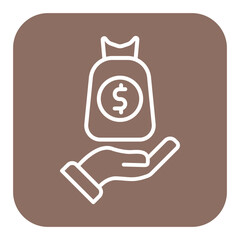 Financial vector icon. Can be used for Human Rights iconset.