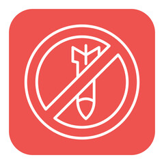 No War vector icon. Can be used for Human Rights iconset.