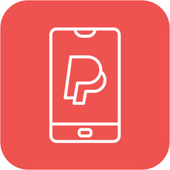 PayPal Payment vector icon. Can be used for Digital Retail iconset.