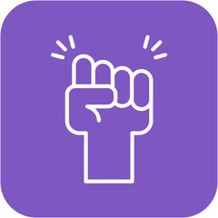 Courage vector icon. Can be used for Core Values iconset.