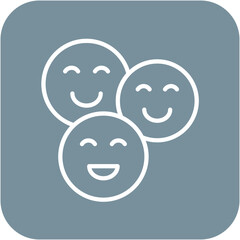 Fototapeta premium Positivity vector icon. Can be used for Core Values iconset.