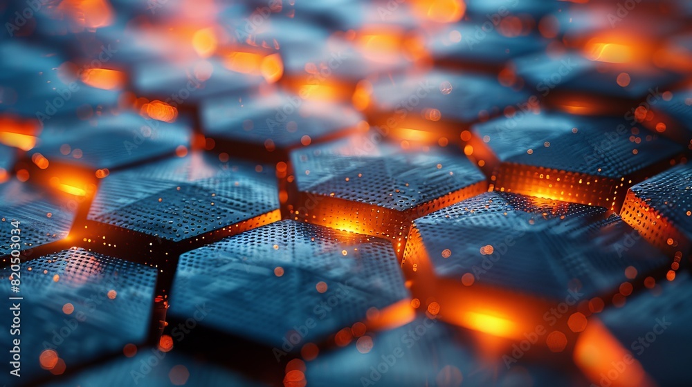 Poster abstract geometric asymmetrical 3d rendering background generative ai