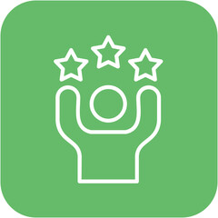 Confidence vector icon. Can be used for Personal Growth iconset.