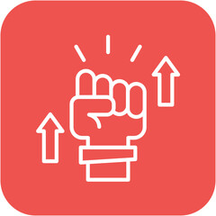 Empowerment vector icon. Can be used for Personal Growth iconset.
