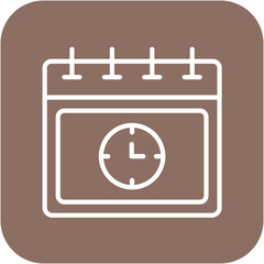 Deadline vector icon. Can be used for Project Assesment iconset.