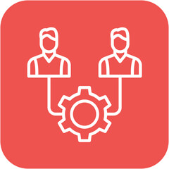 Stakeholder Engagement vector icon. Can be used for Project Assesment iconset.