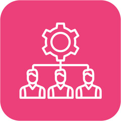 Project Team vector icon. Can be used for Project Assesment iconset.