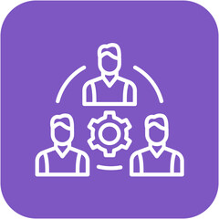 Team Collaboration vector icon. Can be used for Project Assesment iconset.