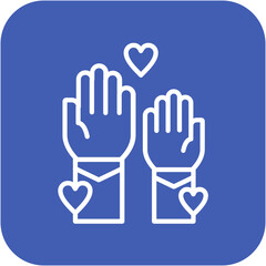 Volunteer vector icon. Can be used for Charity iconset.