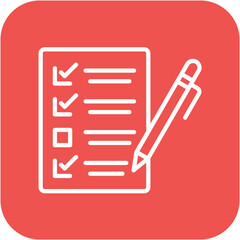 Survey vector icon. Can be used for Charity iconset.