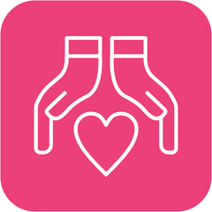 Kind Acts vector icon. Can be used for Charity iconset.