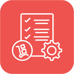 Procurement Survey vector icon. Can be used for Charity iconset.