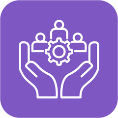 Workplace Culture vector icon. Can be used for Charity iconset.