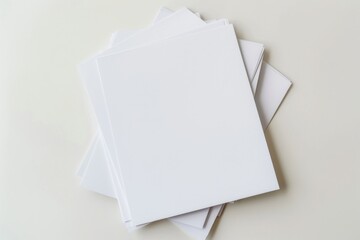 Paper Mockup on Isolated Background created with Generative AI