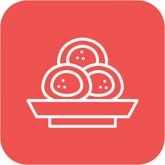Mochi vector icon. Can be used for World Cuisine iconset.