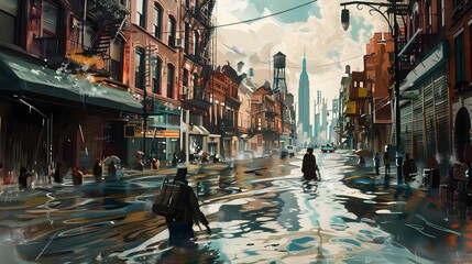 Urban Inundation:Navigating the Flooded City Amid Climate-Driven Disruption