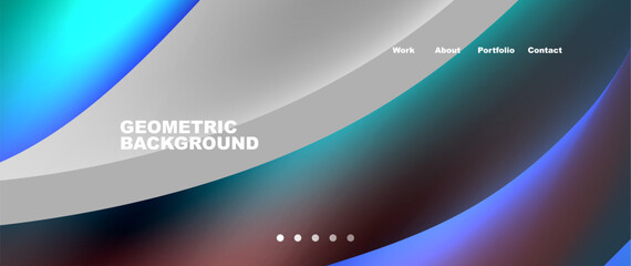 Colorful flowing shapes, wave lines with neon gradients. Vector Illustration For Wallpaper, Banner, Background, Card, Book Illustration, landing page