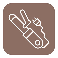 Hair Curler vector icon. Can be used for Spa iconset.