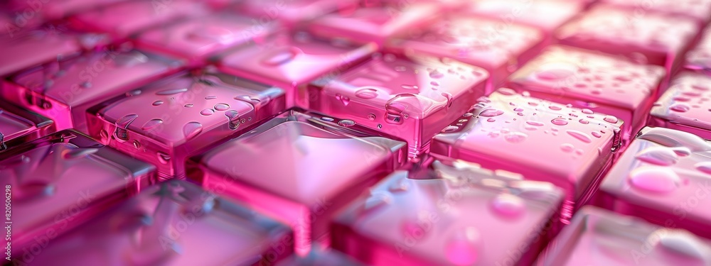 Poster pink abstract background created by squares lined up neatly.