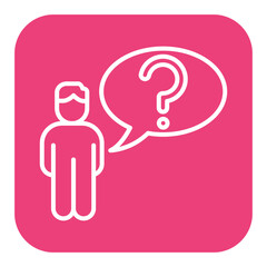 Confused vector icon. Can be used for Business and Finance iconset.