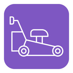Lawn Mower vector icon. Can be used for Home Improvements iconset.
