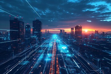 Next-generation 5G technology visualization, Advanced Technology Concept Visualization ideas, Ai generated