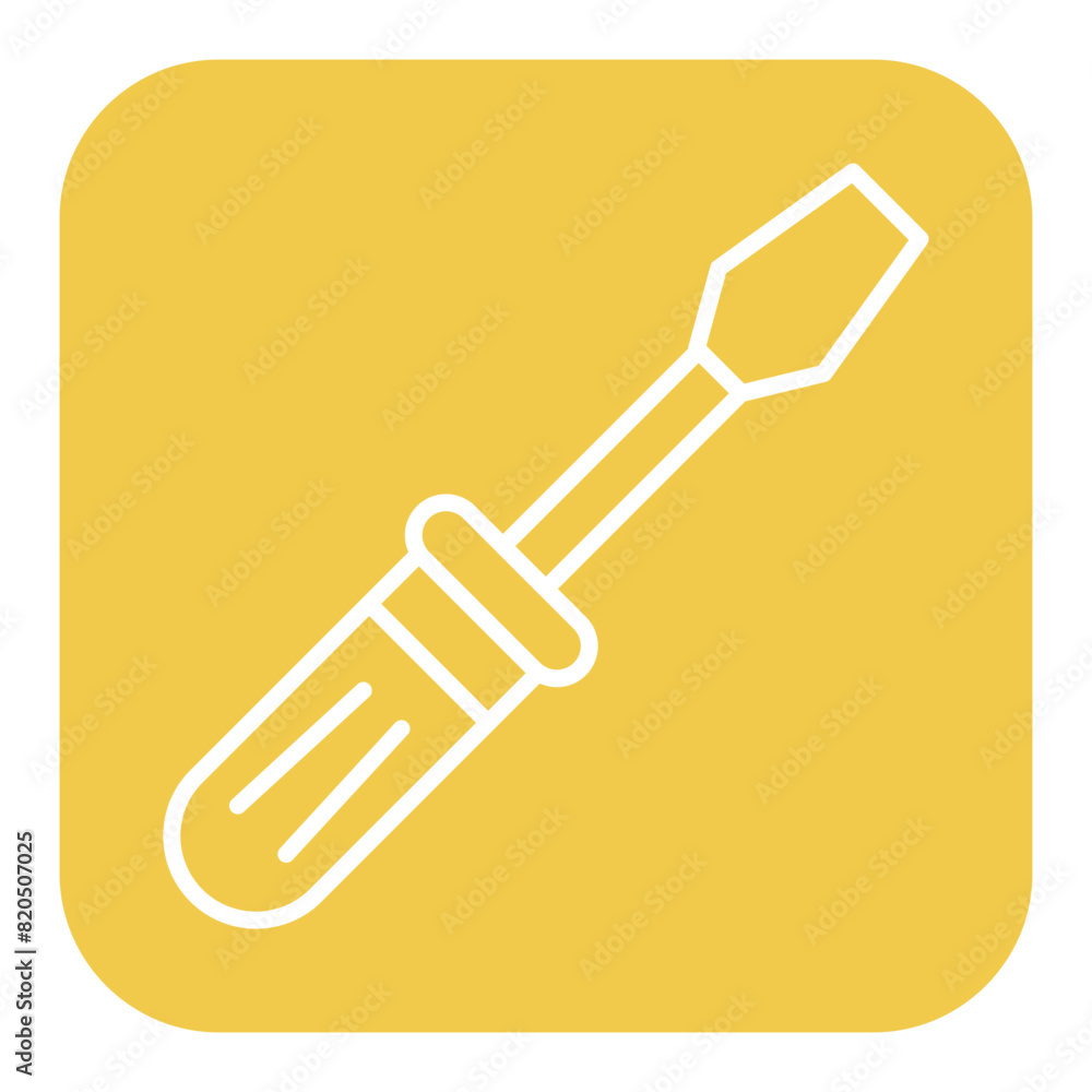 Canvas Prints Screwdriver vector icon. Can be used for Home Improvements iconset.